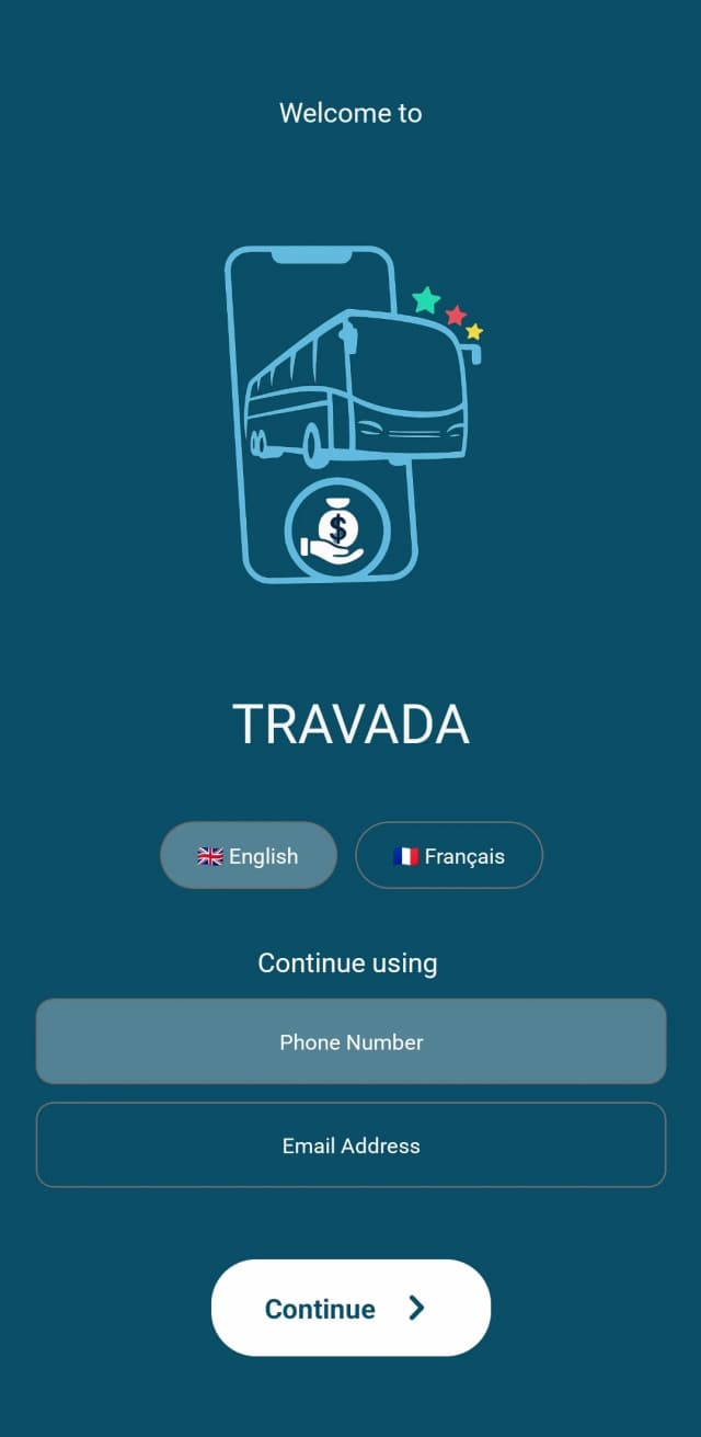 Travada App Interface
